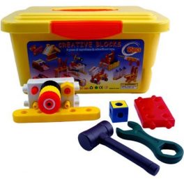 JUEGO MECANO PLASTICO 95PCS. 0705K555 (24) JUEGO MECANO PLASTICO 95PCS. 0705K555 (24)