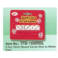 BLISTER 5 DADO BLNCO 16 MM.P.RED.16MRBL(24-576)