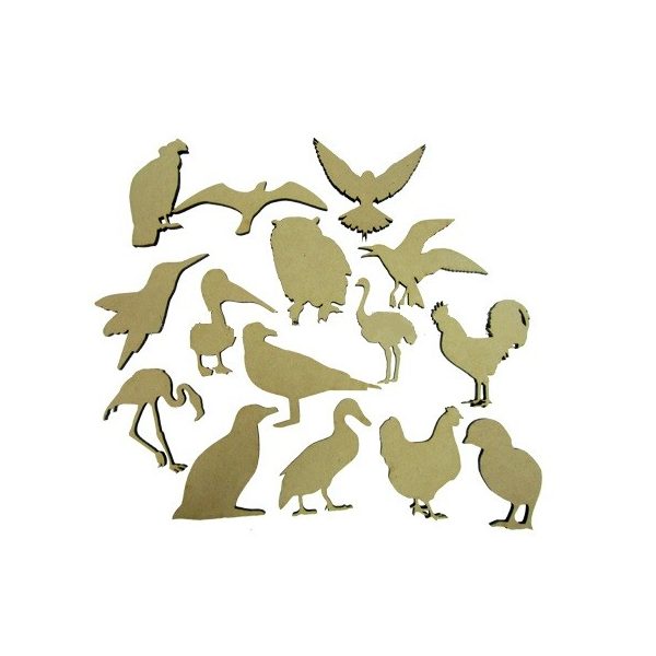 SET DE AVES DE MADERA 15 PZA. (12) - Active Brain