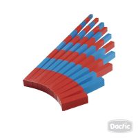 Barra Numerica Azul/Rojo Madera 10u (059)