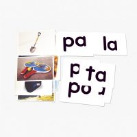 JUEGO DE TARJETAS SILABAS Y DIBUJOS P/ASOCIAR COM8