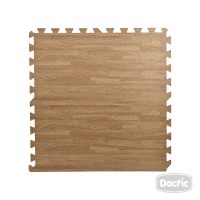 ALFOMBRA GOMA EVA 60X60 CM 4U MADERA