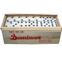 JUEGO DOMINO CAJA MADERA 10MM REF.5010 (28) JUEGO DOMINO CAJA MADERA 10MM REF.5010 (28)
