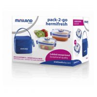 BOLSO TERMICO CON 2 POTES HERMETICOS AL VACIO 89072