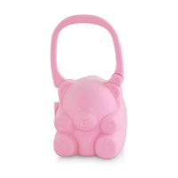 OSITO PORTA CHUPETE PARA TRANSPORTAR ROSA 89138