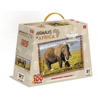 PUZZLE 100 PIEZAS ANIMALES DE AFRICA - ELEFANTE