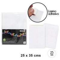 SOBRE SACO OFICIO BLANCO 25 X 35 CM (SET 25 UND)