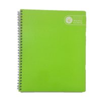 CUADERNO UNIV. 100 HJS. LISO COLOR TAPA DURA ESPIRAL DOBLE 7MM