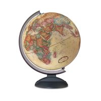 GLOBO TERRAQUEO BASE PLAST.SEPIA 30CM MOD-30064