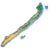 MAPA ETNICO DE CHILE 170 CM.7 PZAS. DE MADERA