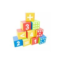 DADOS DE ESPUMA 12 UNIDADES CON NUMEROS Y SIGNOS