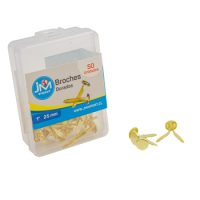 BROCHES DORADOS 1 PULG 50 UNIDADES