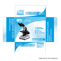 Portaobjeto 76x26 Mm Franja Esmerilada. Borde Esmerilados. Caja 50 Unidades
