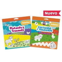 PINTANDO Y TRAZANDO - BLOCK DE ACTIVIDADES Y STICKERS ADETEC