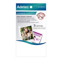 LAMINA AUTOADHESIVA PARA PLASTIFICAR ADETEC - TARJETA VISITA 66x100 MM