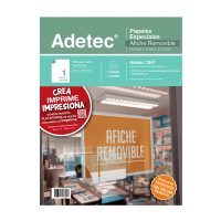 PAPEL ESPECIAL INKJET/LASER - AFICHE REMOVIBLE CARTA 10 HOJAS