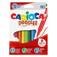 PLUMONES DOODLES 12 COLORES CARIOCA - 42314