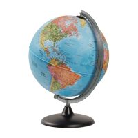 GLOBO TERRAQUEO CORALLO 30CM AZUL