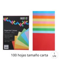 RESMA CARTA 100HJ PAPEL DE COLORES 80GR