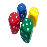 DADOS DE PUNTOS COLOR 4PCS 4.2CM